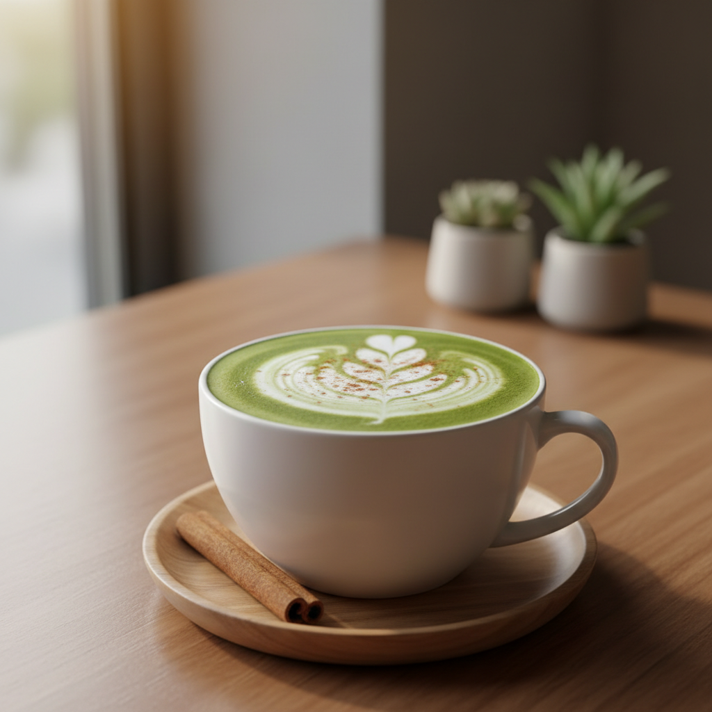Cinnamon Matcha Latte