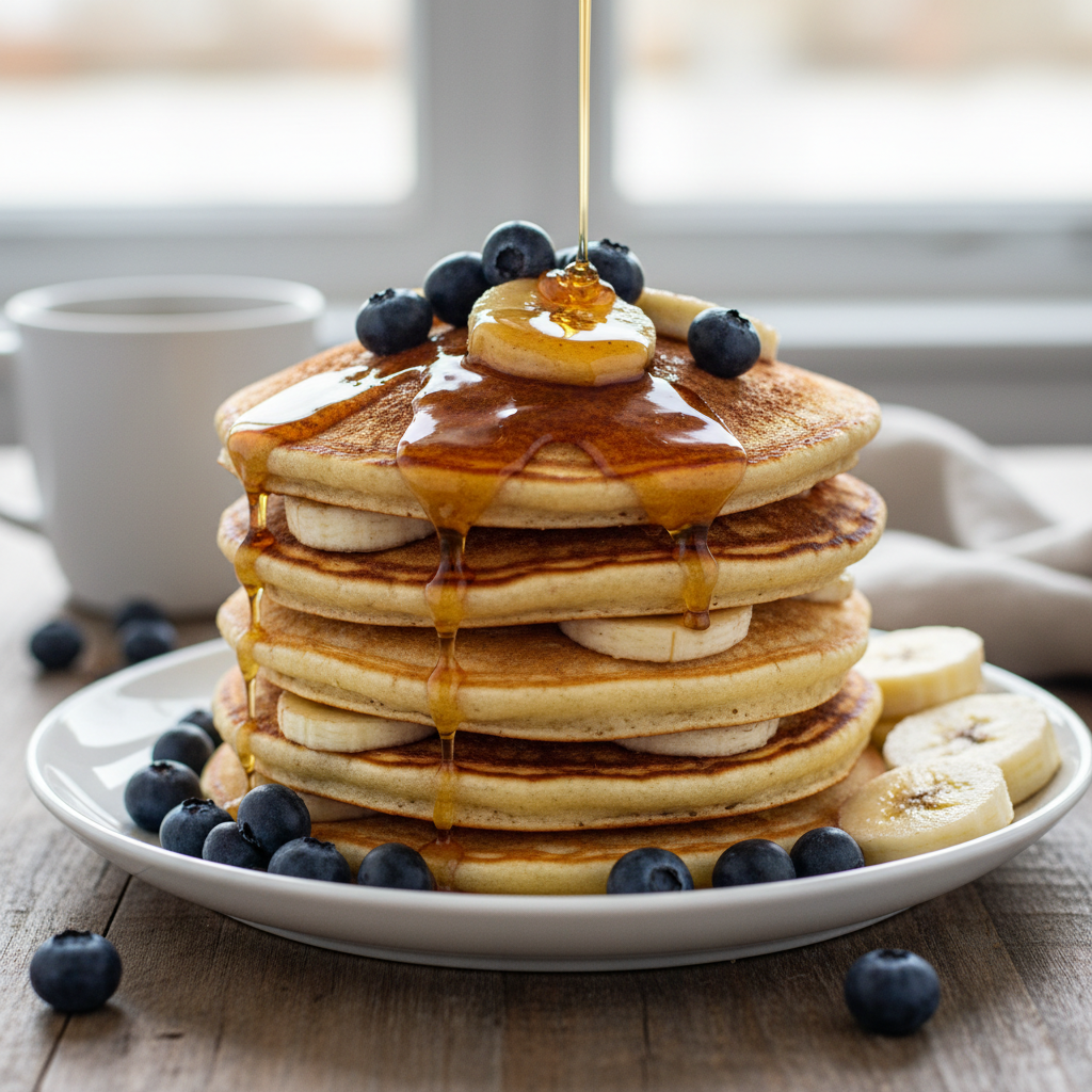 Cinnamon Banana Pancakes