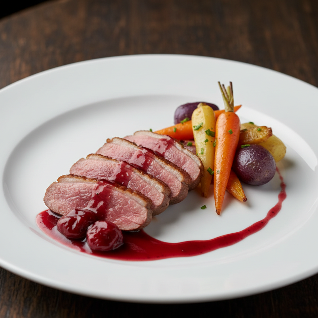 Cinnamon Cherry Duck Breast