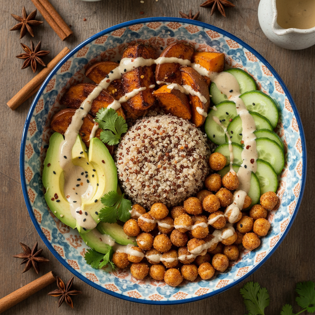 Cinnamon Chickpea Buddha Bowl