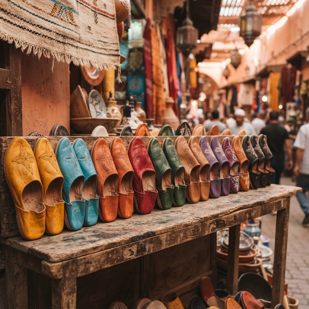 Babouches Marocaines en Cuir : Confort et Artisanat