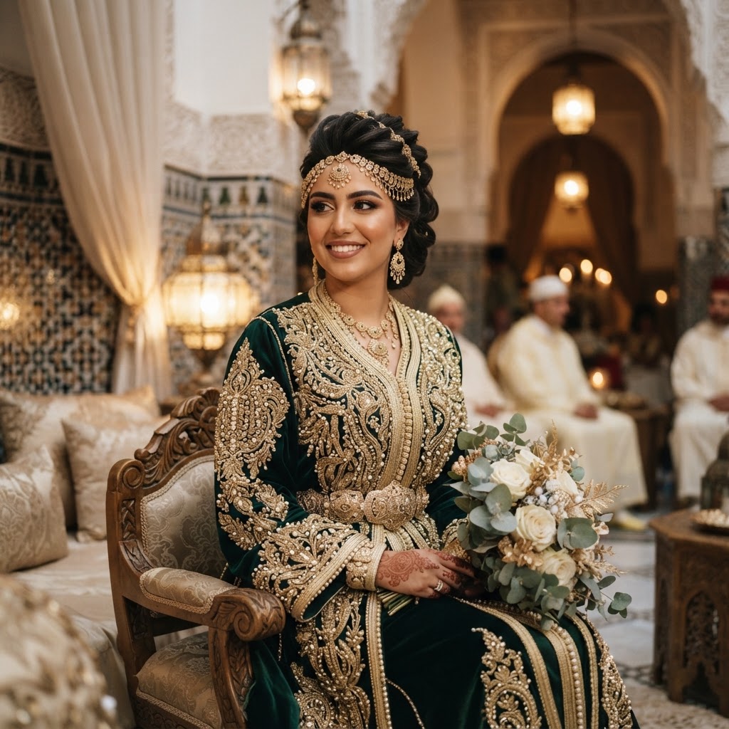 Caftan marocain de mariage sur mesure : le guide