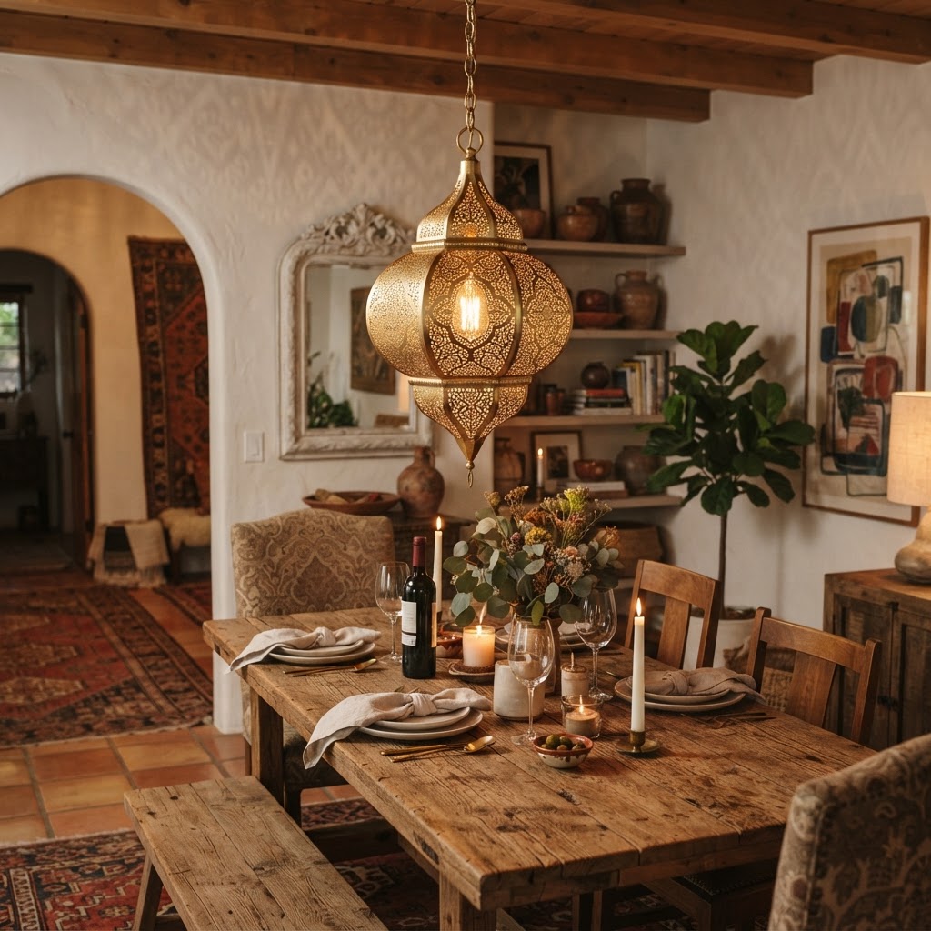 Suspension en laiton marocain : sublimer votre intérieur