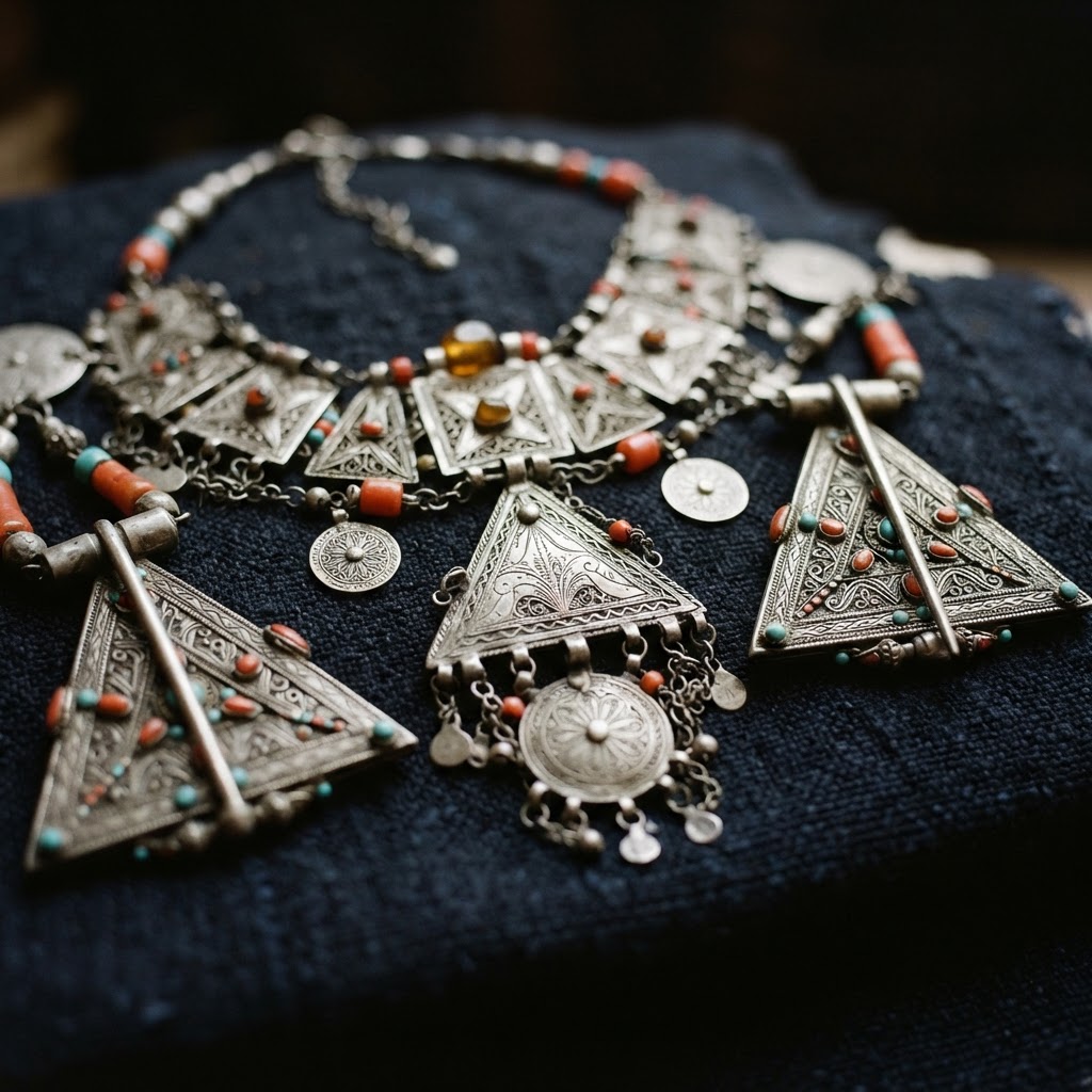 Bijoux Berbères en Argent : Tradition des Atlas