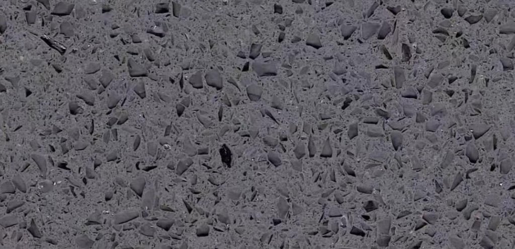 Gray Glass Quartz Prefab Countertop