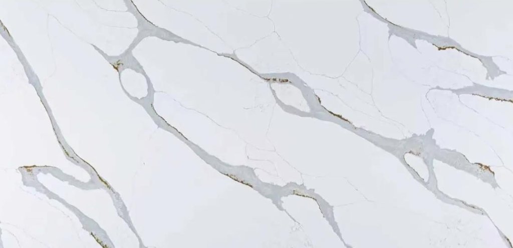 Carrara White Quartz Prefab Countertop (6306)
