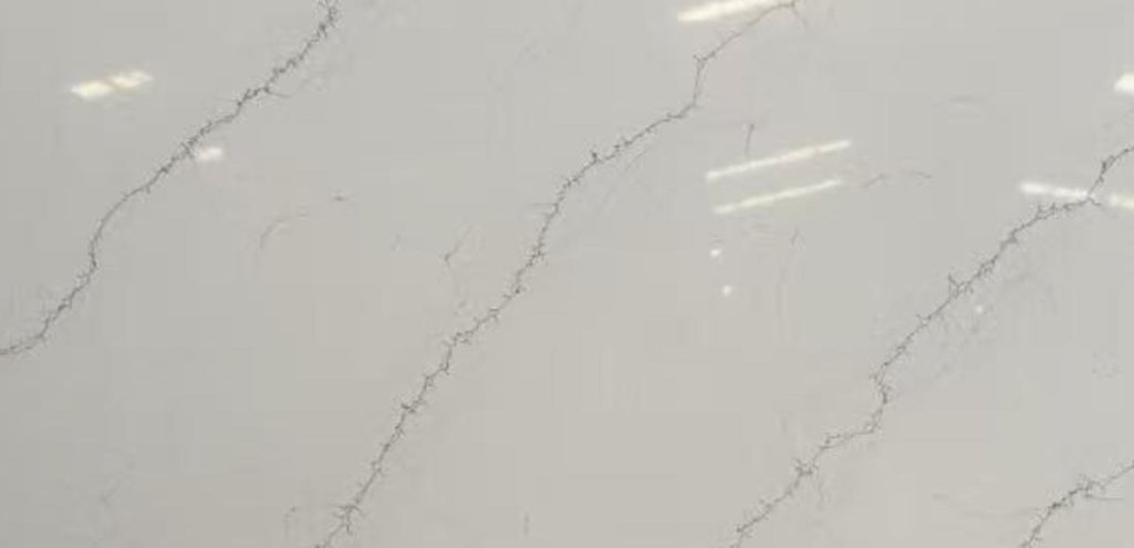 Breeze White Quartz Prefab Countertop