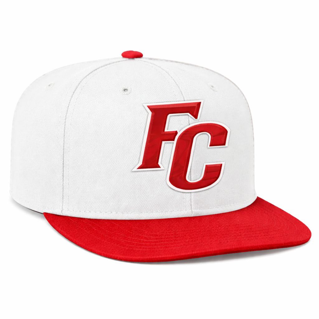 FC Snapback — White/Red