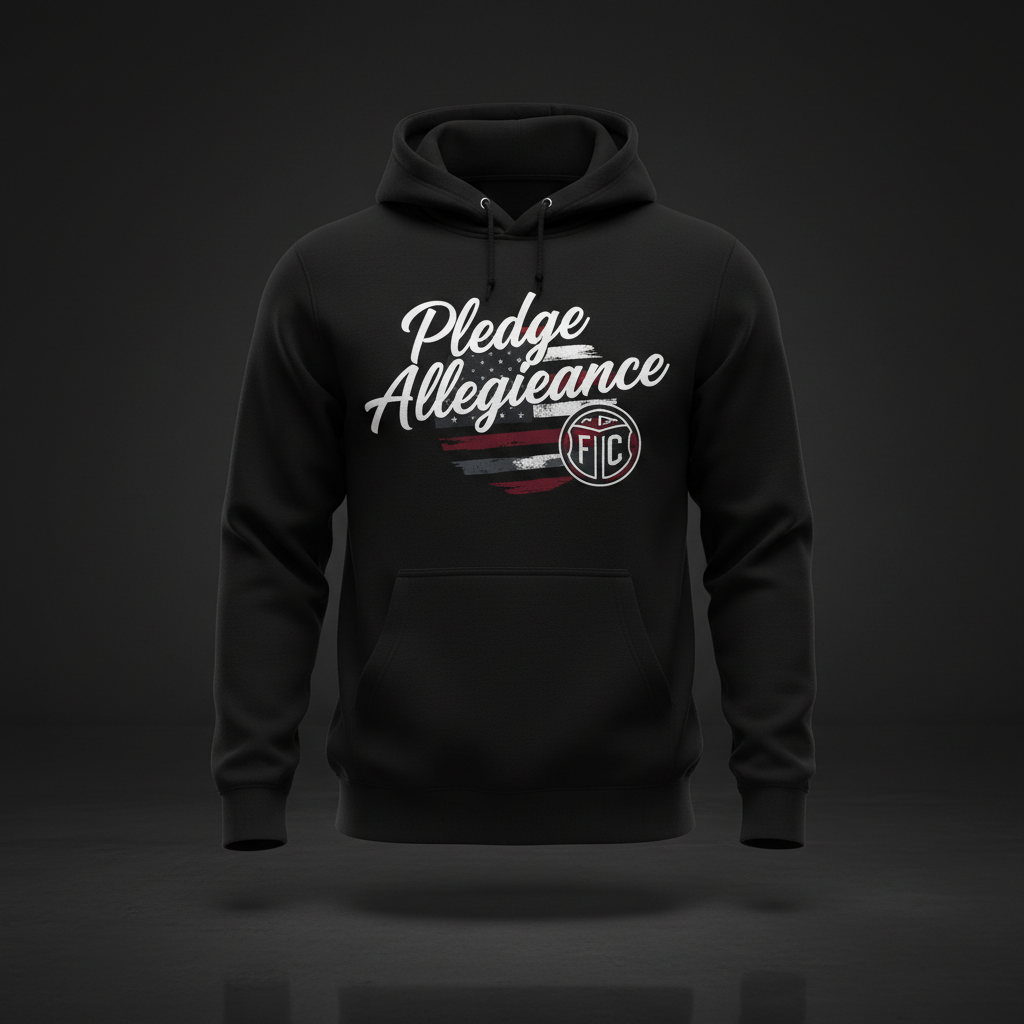 Pledge Allegiance Hoodie — Black