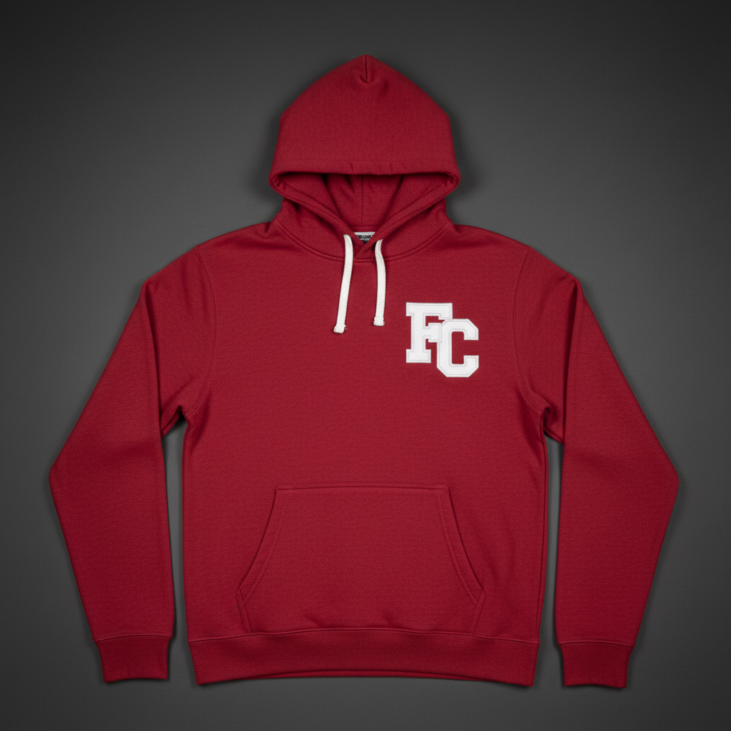 FC Logo Hoodie — Red