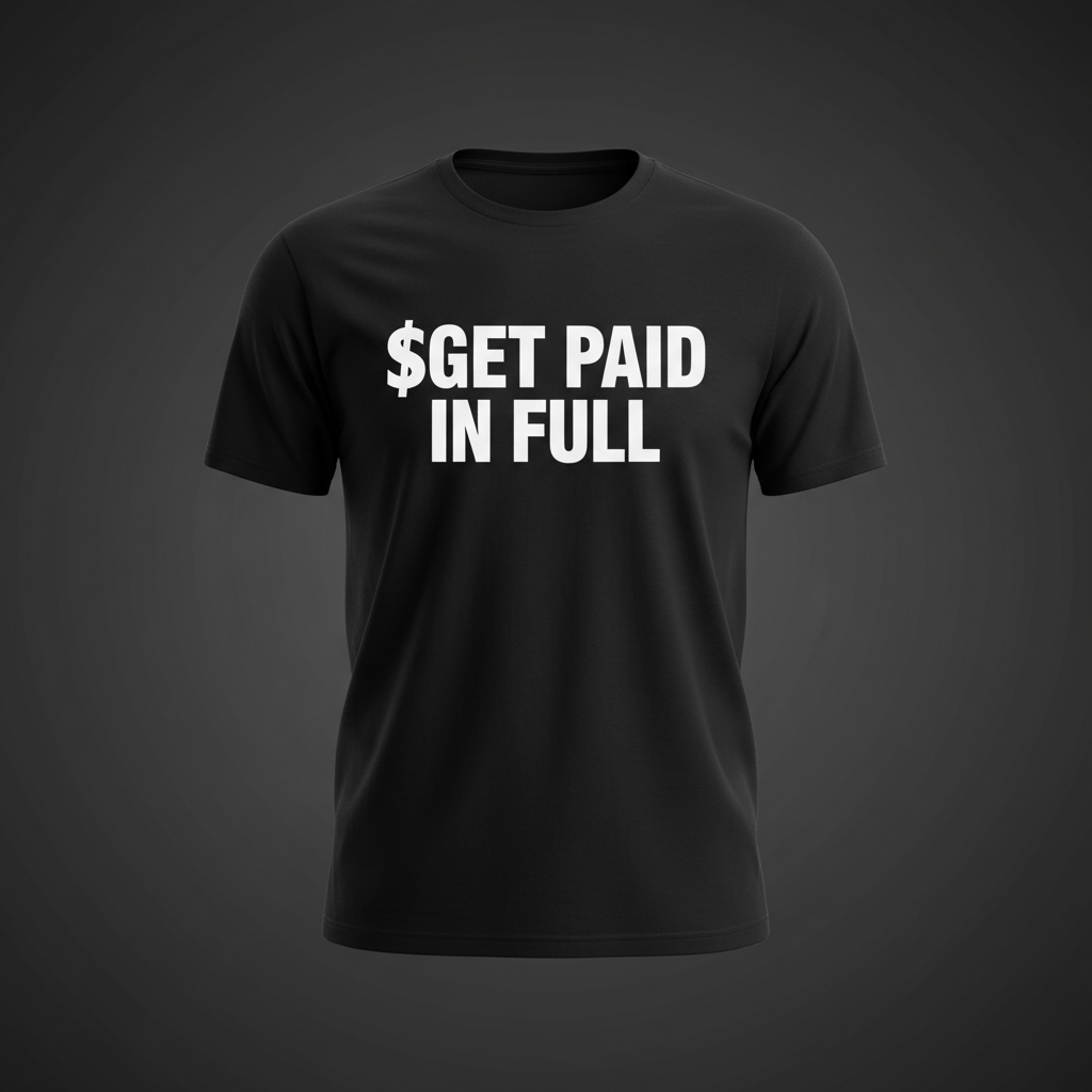 Get Paid In Full Tee — Black