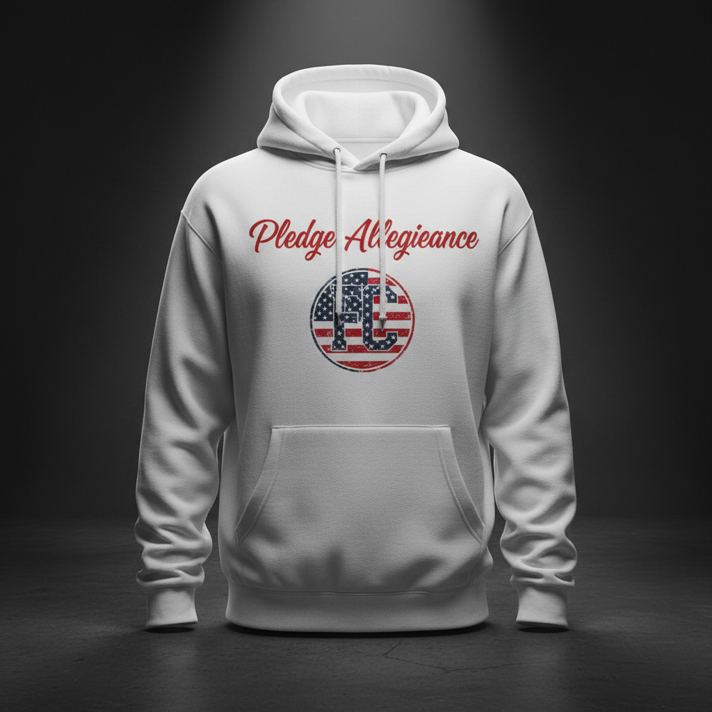 Pledge Allegiance Hoodie — White