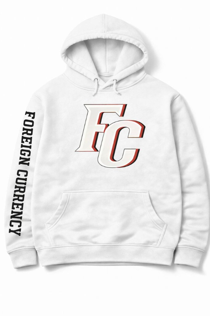 FC Logo Hoodie — White