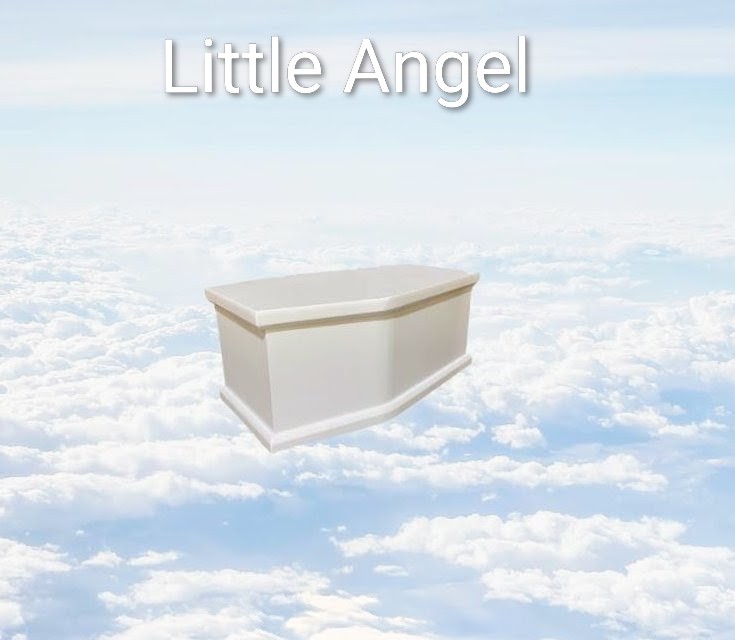 Little Angel child casket for direct cremation