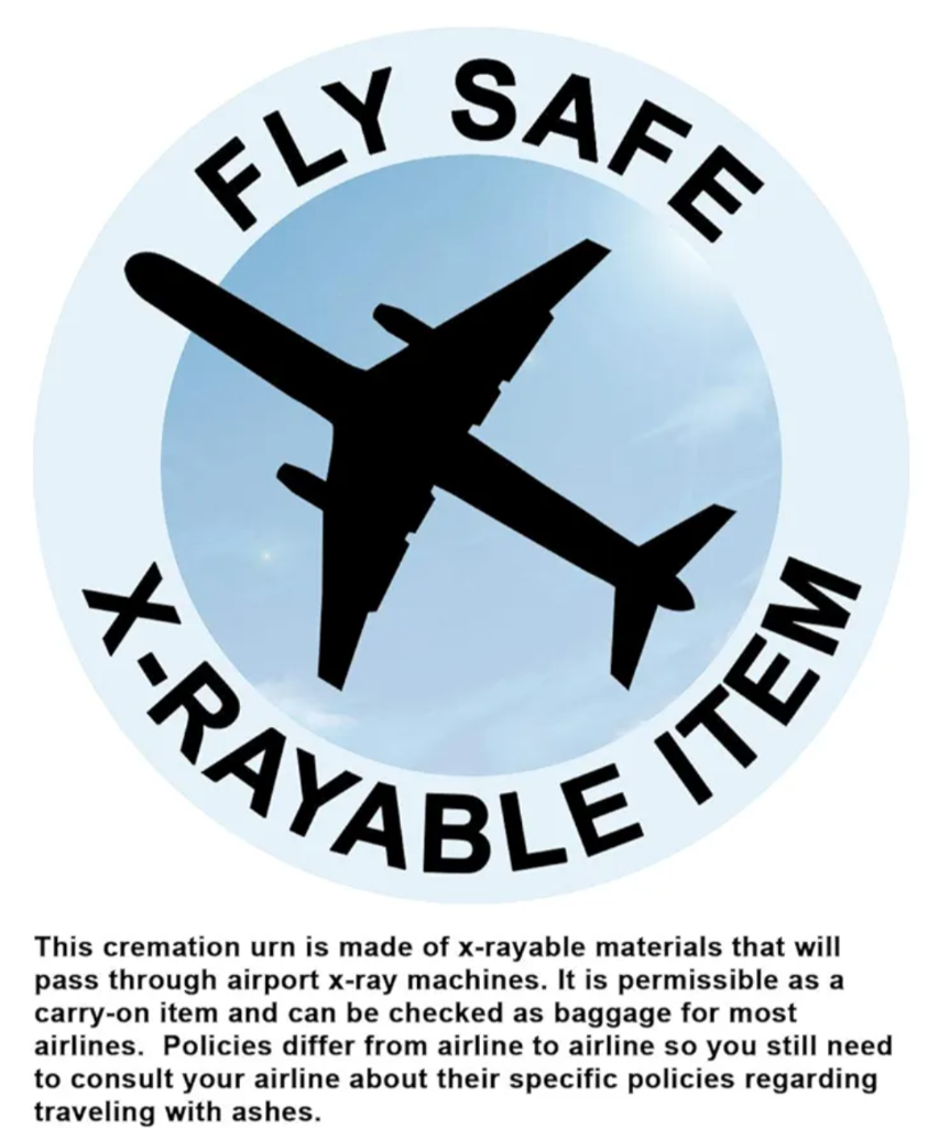 Fly Safe X-Rayable Item certification