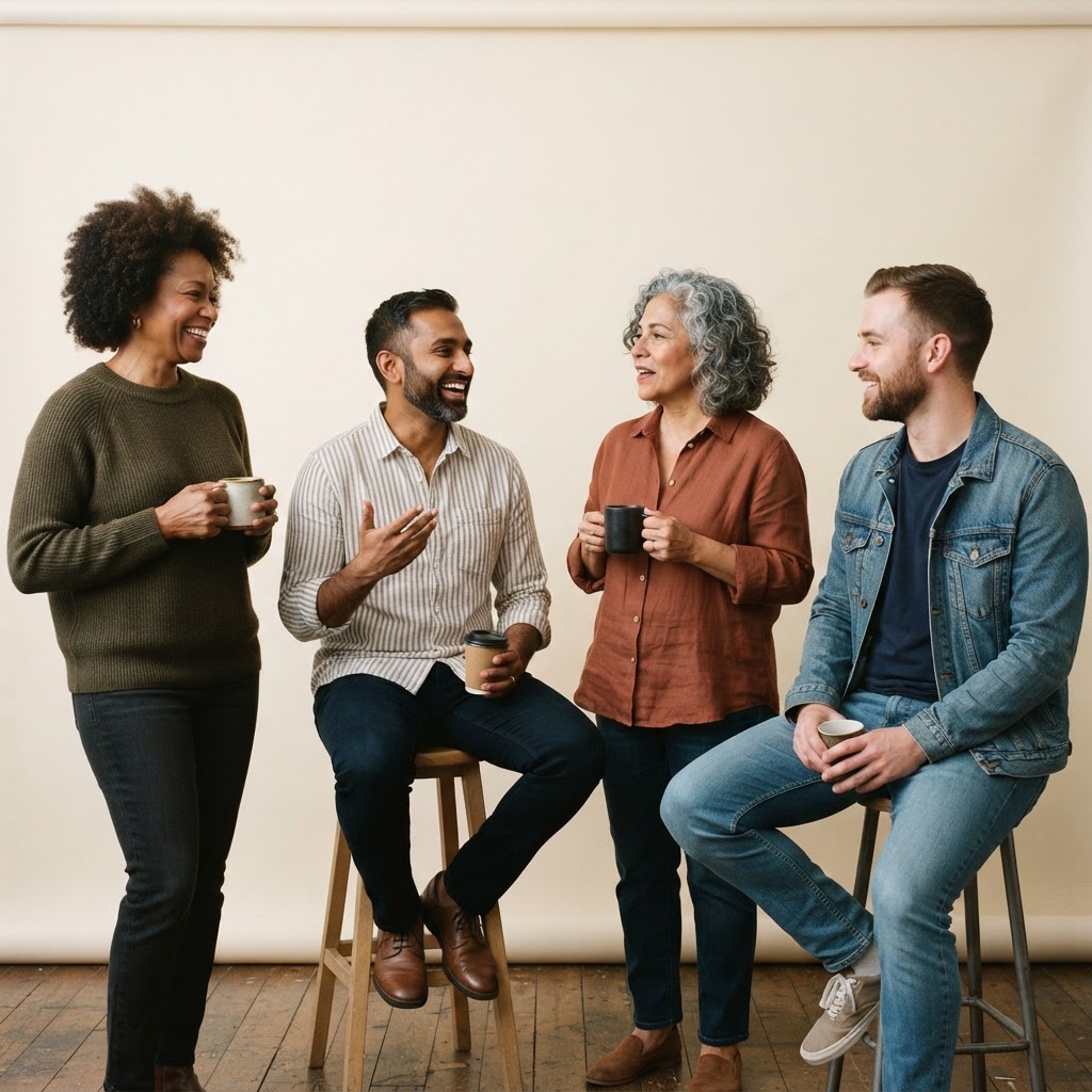 People enjoying social connection