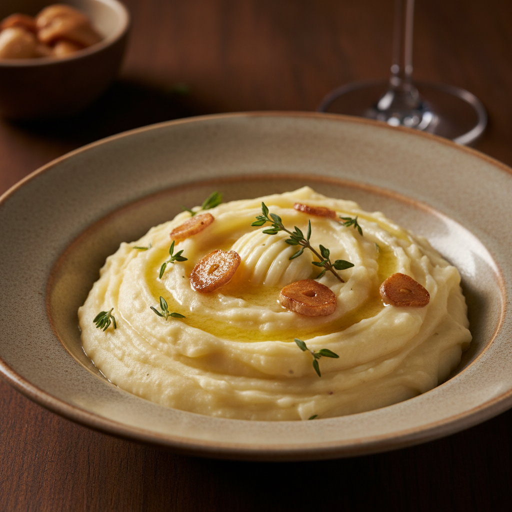 Roasted Garlic Mash Potatoes