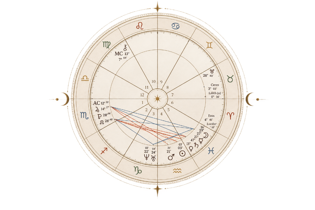 Alva's natal birth chart