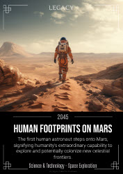 Legacy Cards Founders Edition 2023 — Human Footprints on Mars card