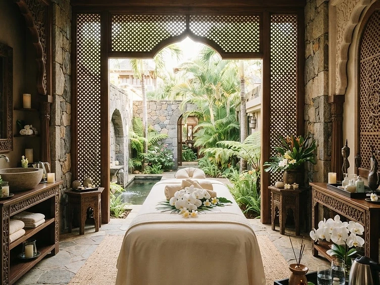 Trou aux Biches Beachcomber Golf Resort & Spa in Trou aux Biches, Mauritius, Mauritius — Spa Beachcomber: A Mughal-Inspired Sanctuary