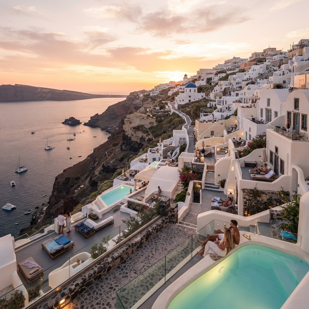Katikies Hotel, Santorini, Greece
