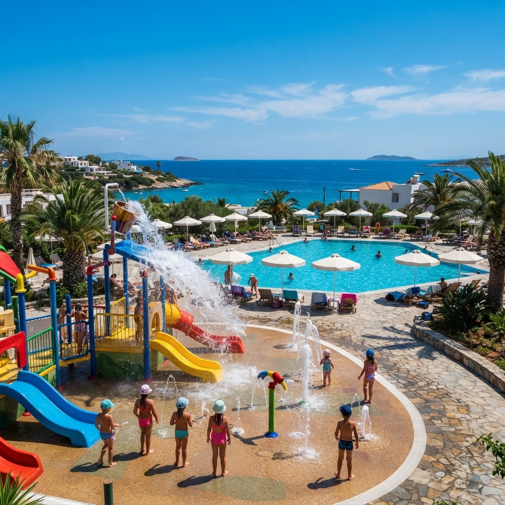 The Splash Park and main pool (editorial illustration)