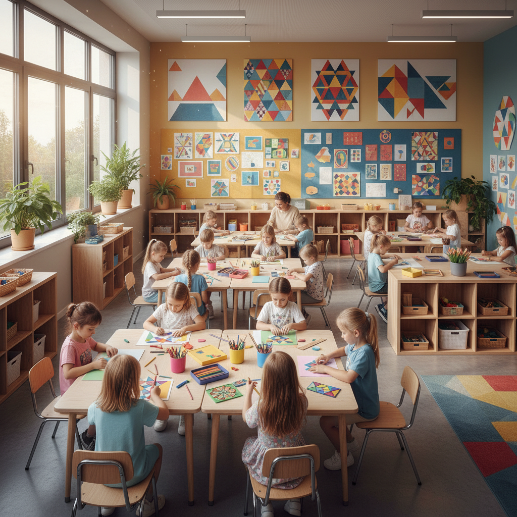 Environnement de classe créatif