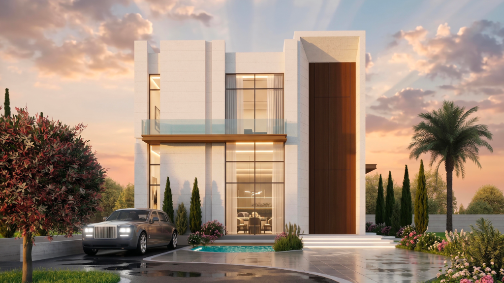 Villa 1 front view