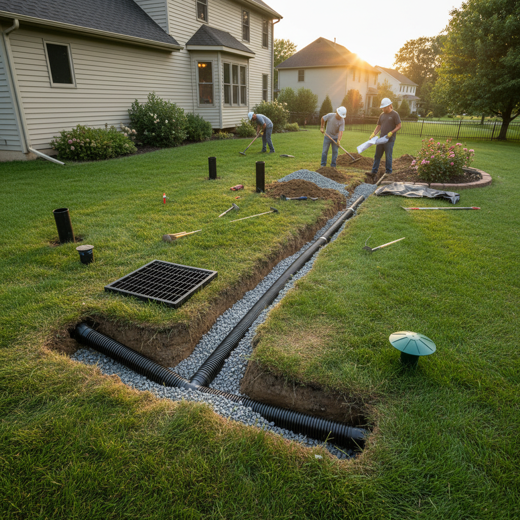 Yard Drainage Installation