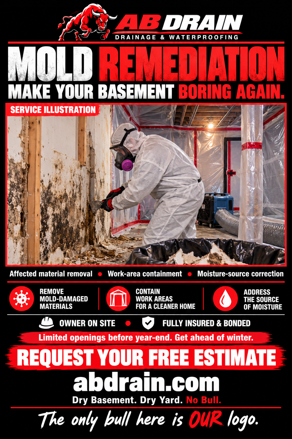 Mold Remediation — Service Illustration
