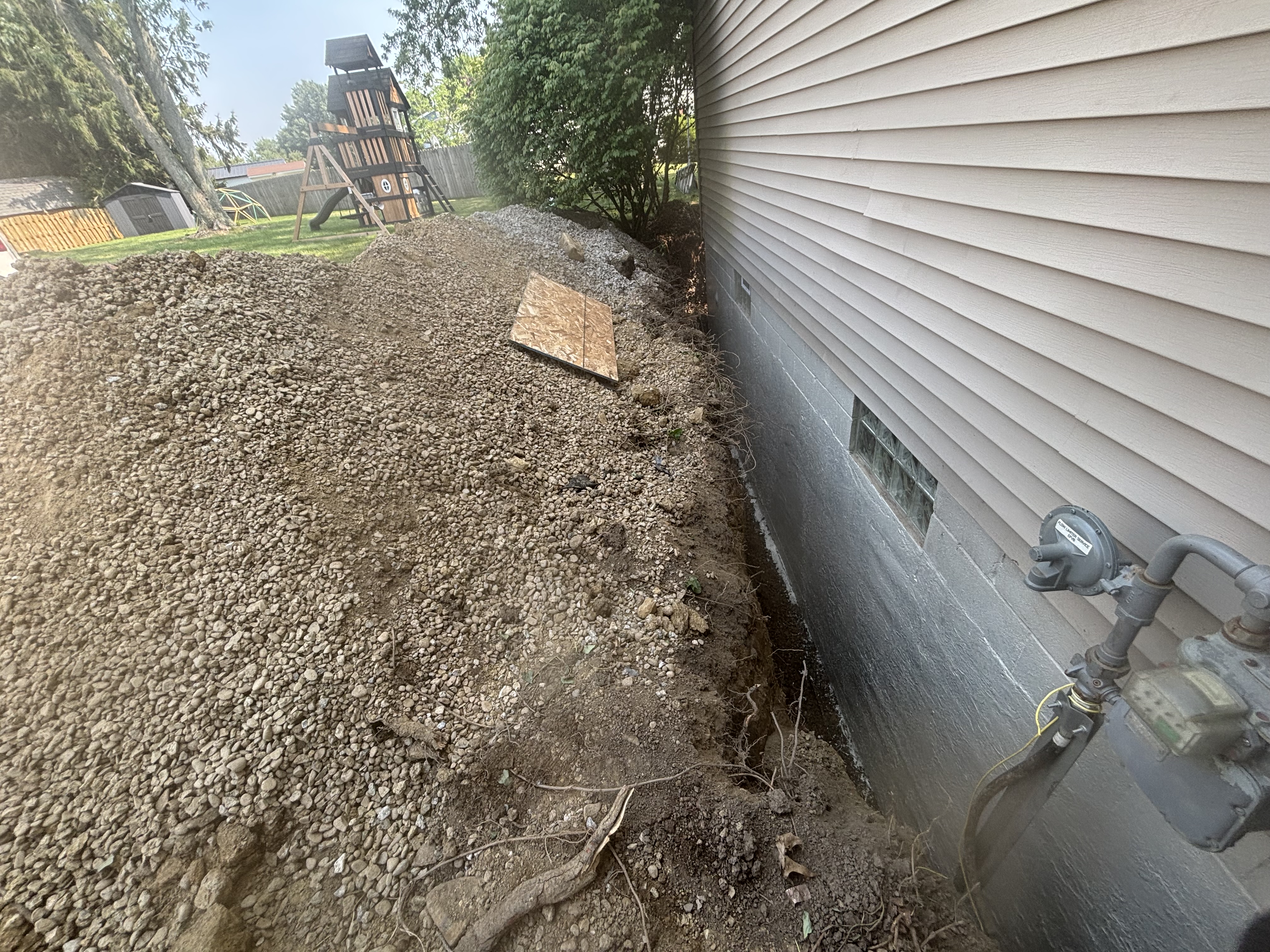 New SDR35 Pipe Laid in Trench — Boardman, OH