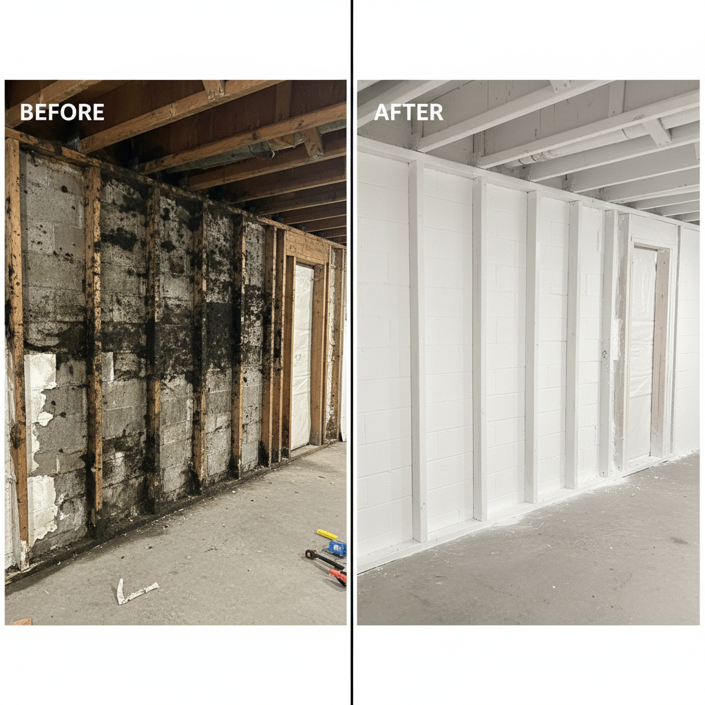 Mold Remediation — Before & After
