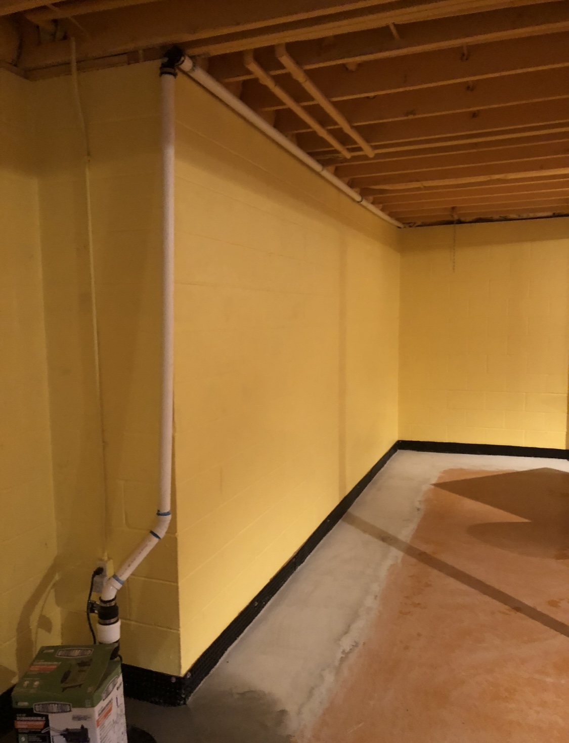Interior — Concrete Restoration Poured, Air-Gap Strip Exposed — Canfield, OH