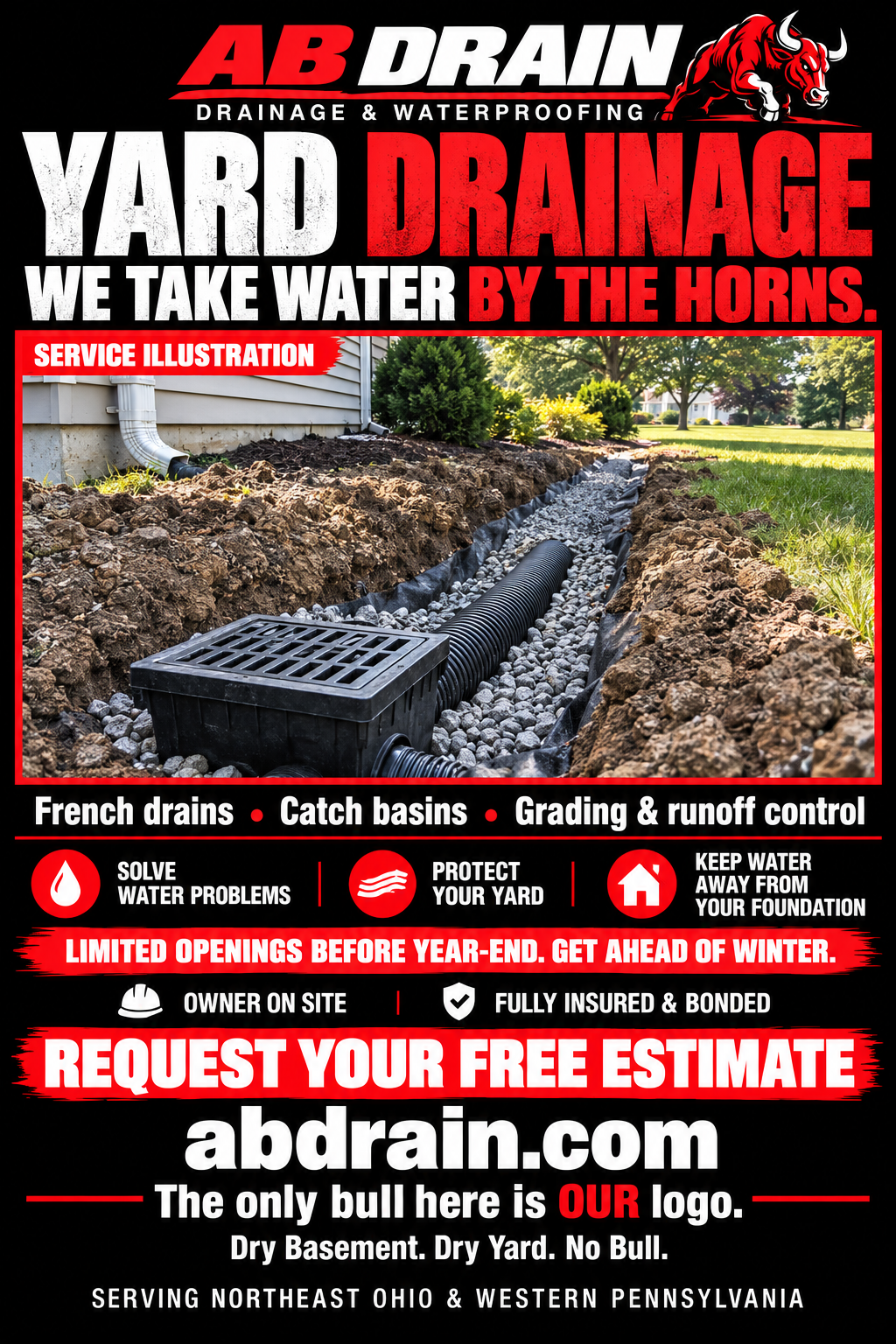 Yard Drainage — Service Illustration
