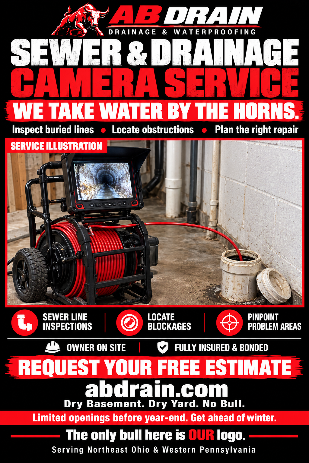 Sewer & Drainage Camera Service — Service Illustration
