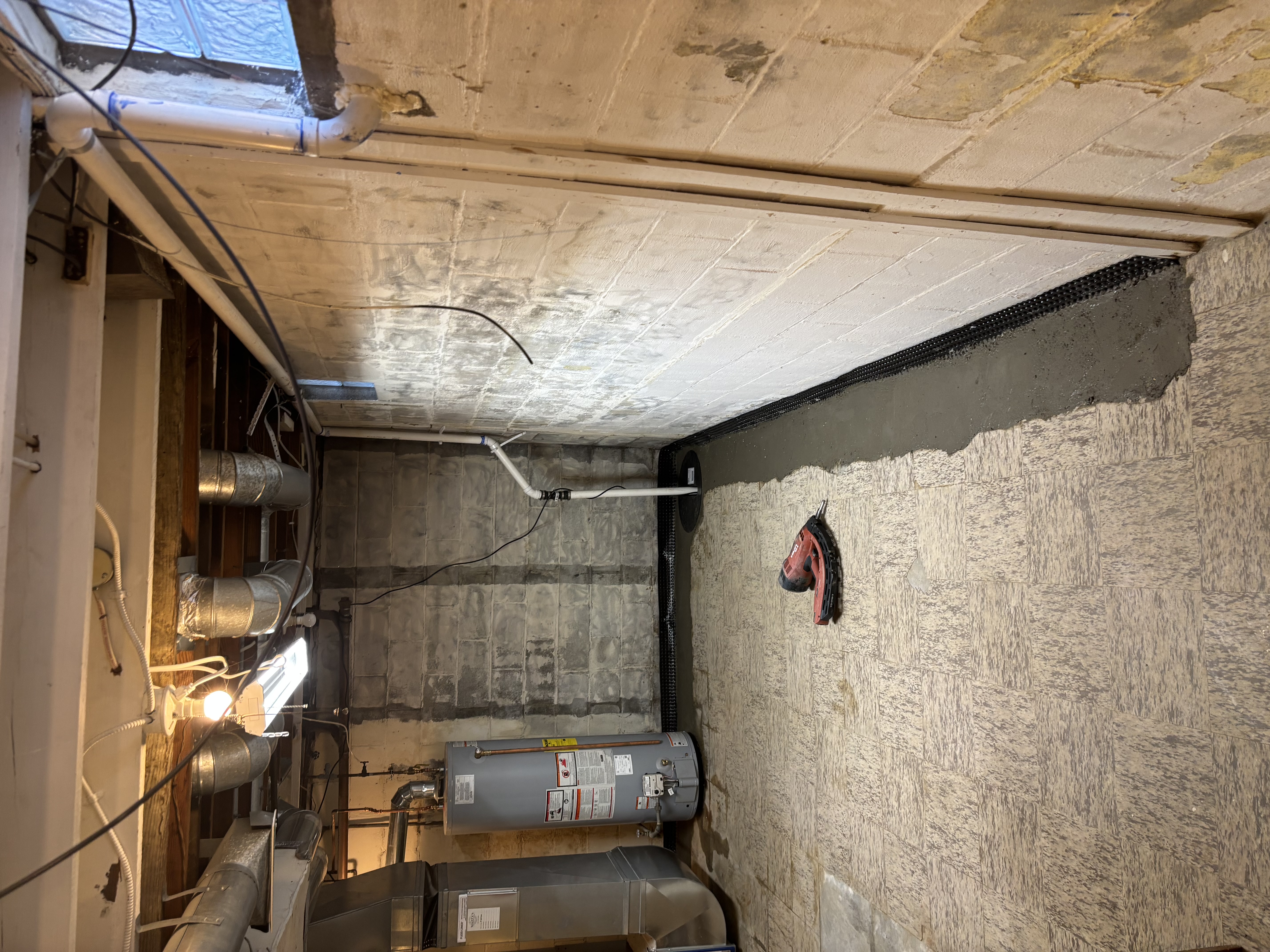 Concrete Restoration Over the Perimeter Trench — Poland, OH