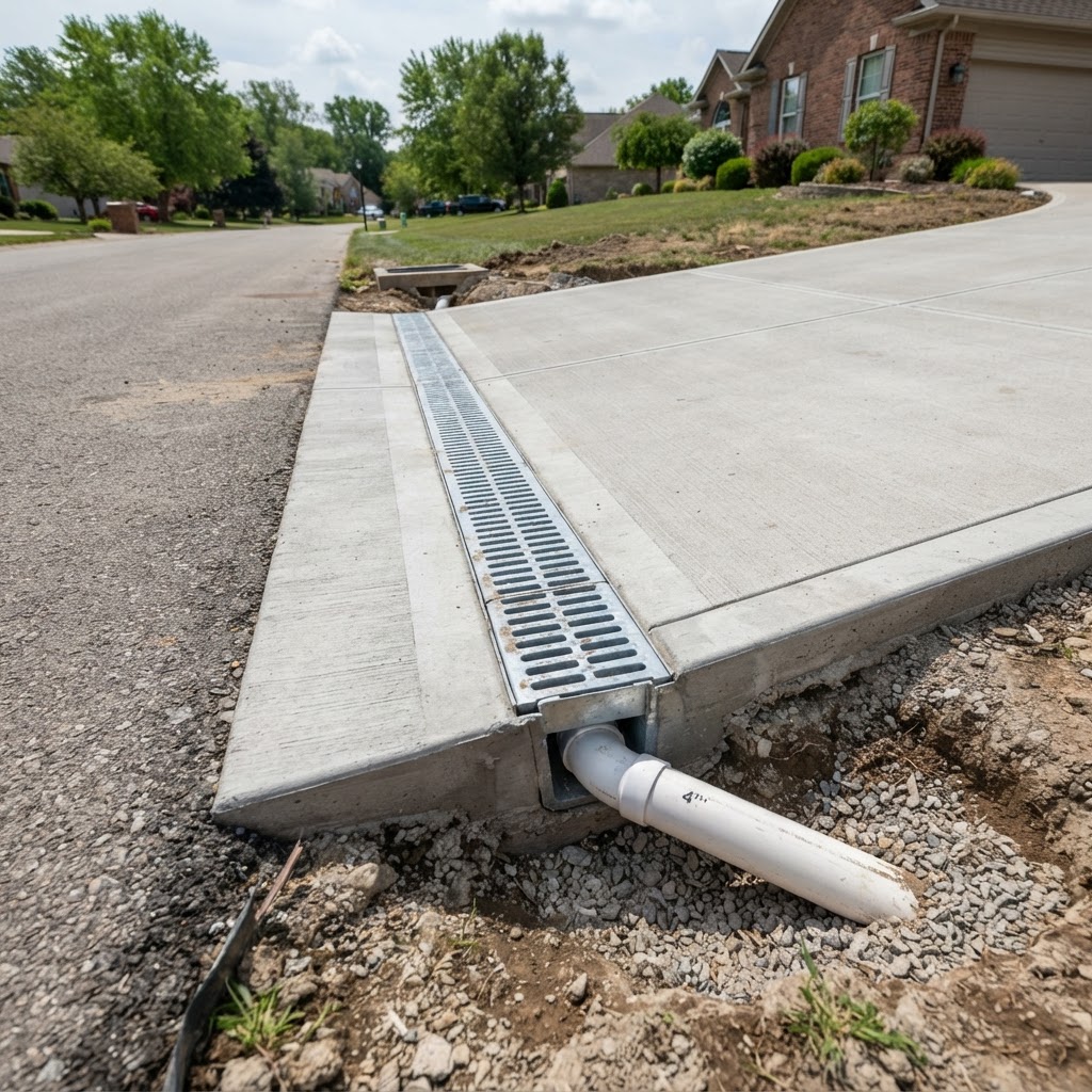 Channel Drain Across Driveway