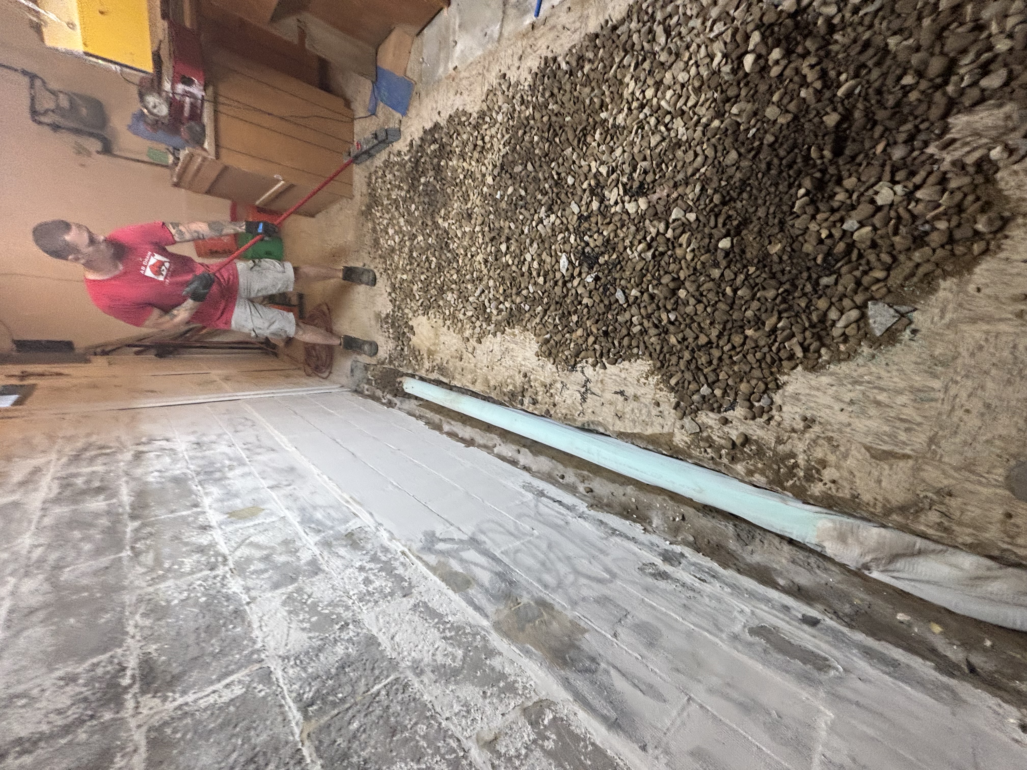 Backfilling the Perimeter Trench — Poland, OH