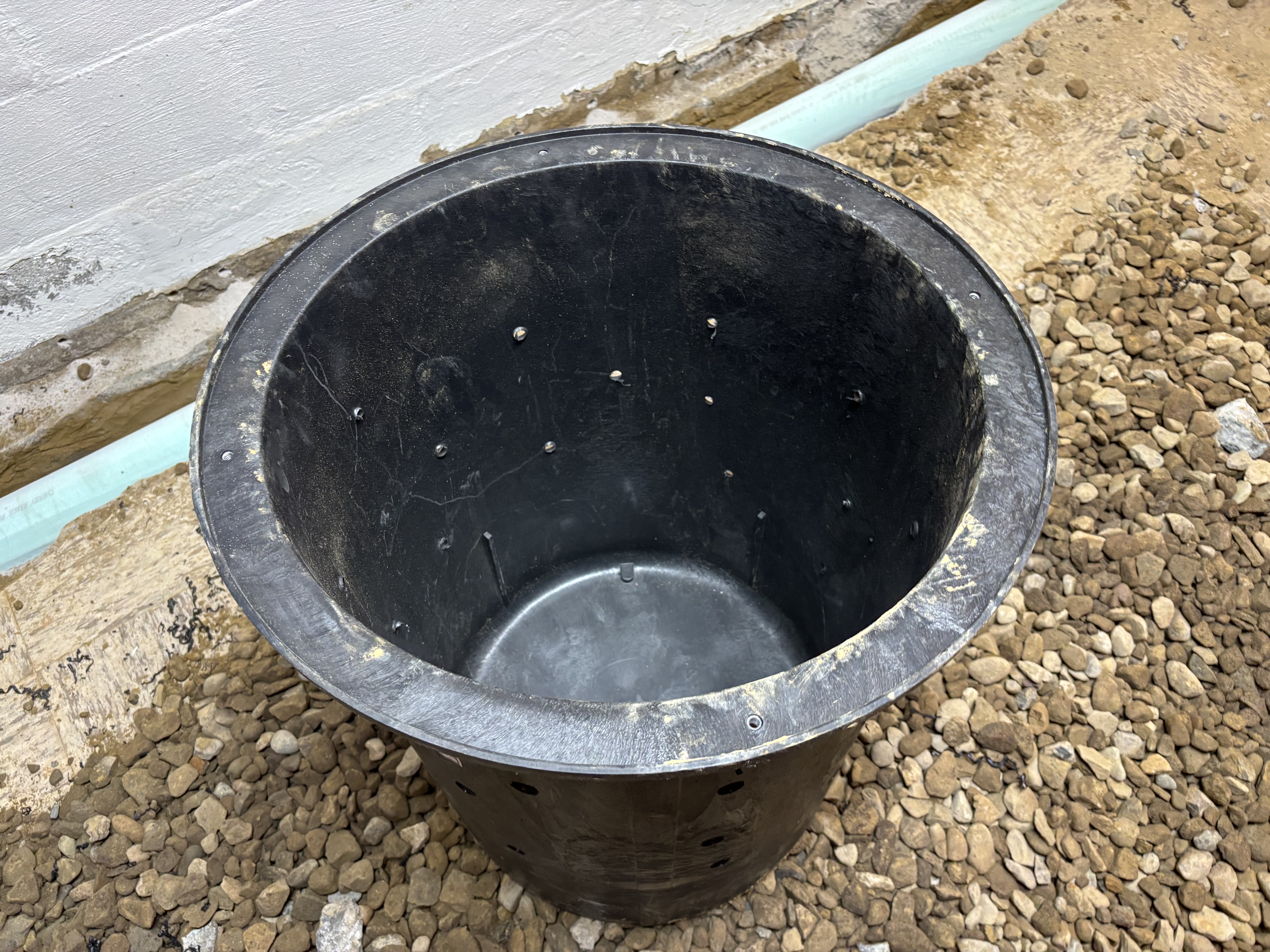 Sump Basin Set with Perforated Drain Line — Poland, OH