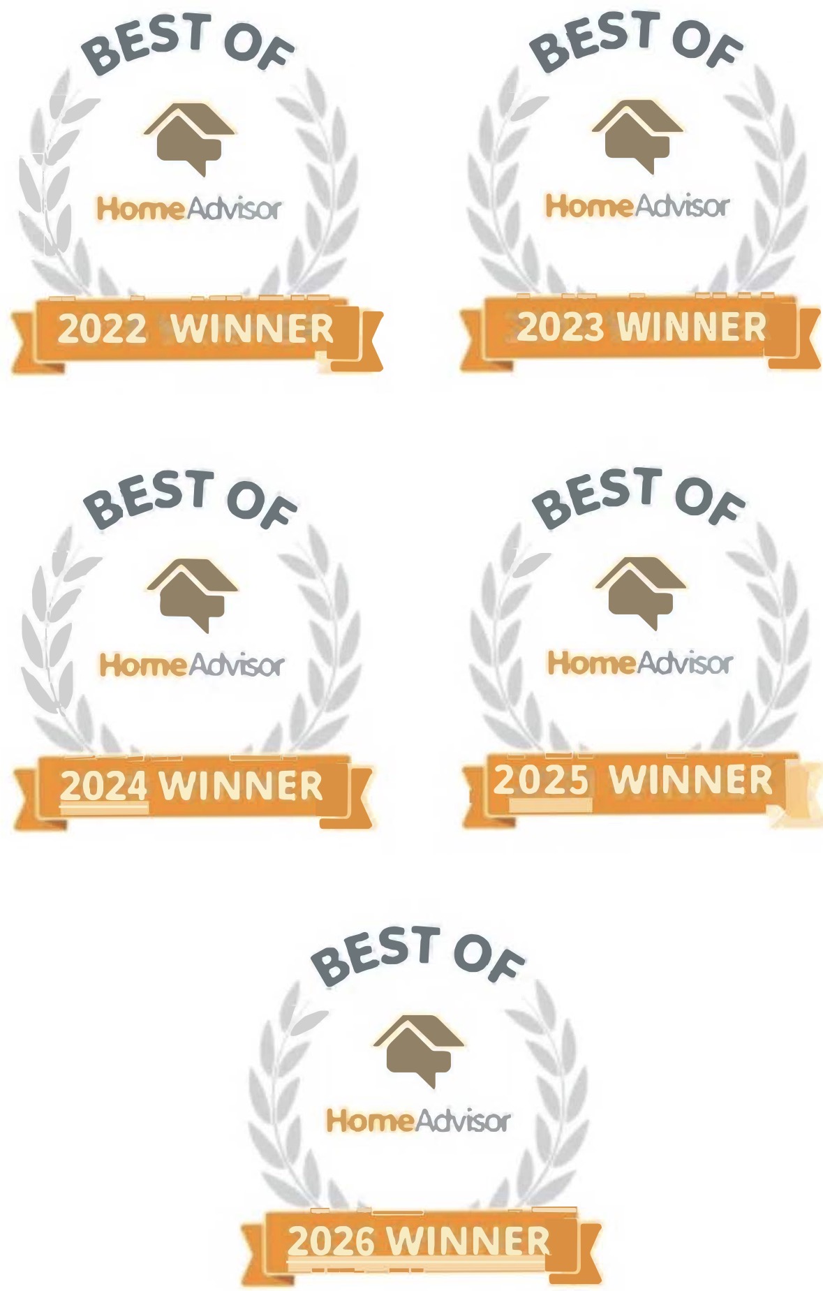 HomeAdvisor Best of 2022-2026
