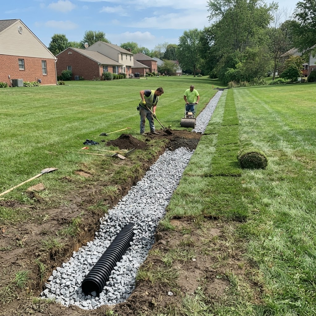 French Drain Across Large Lot