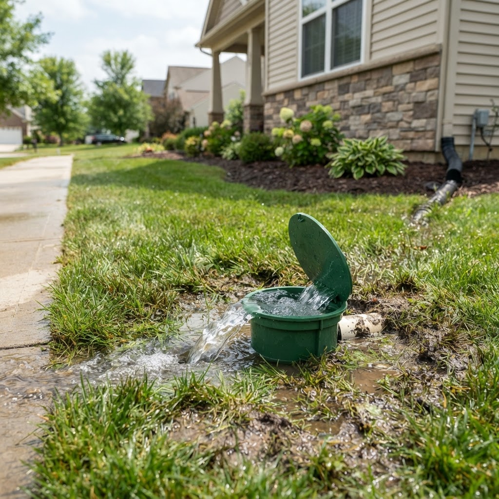 Pop-Up Emitter — Drainage Discharge