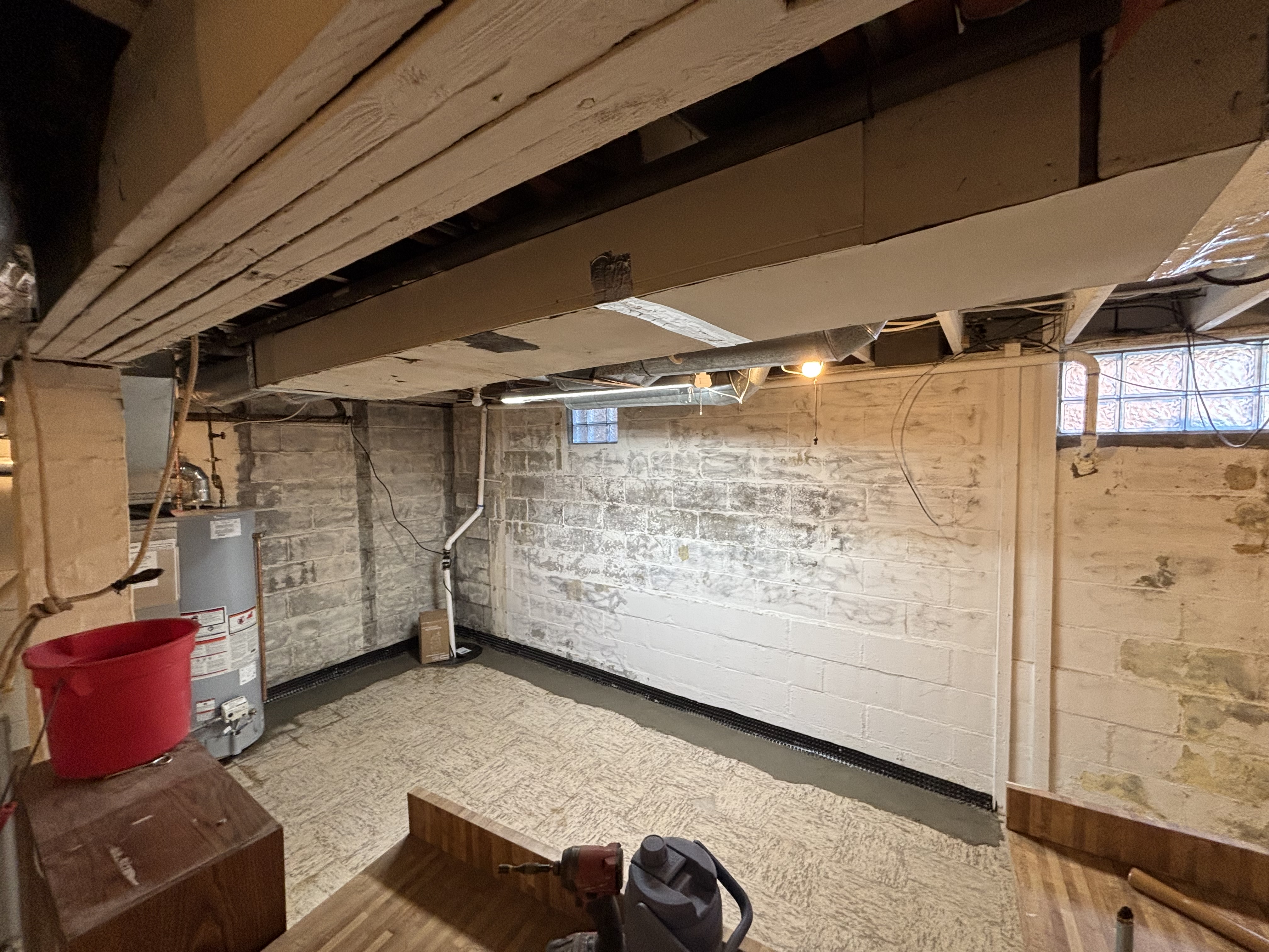 Completed Interior System Along the Wall Base — Poland, OH