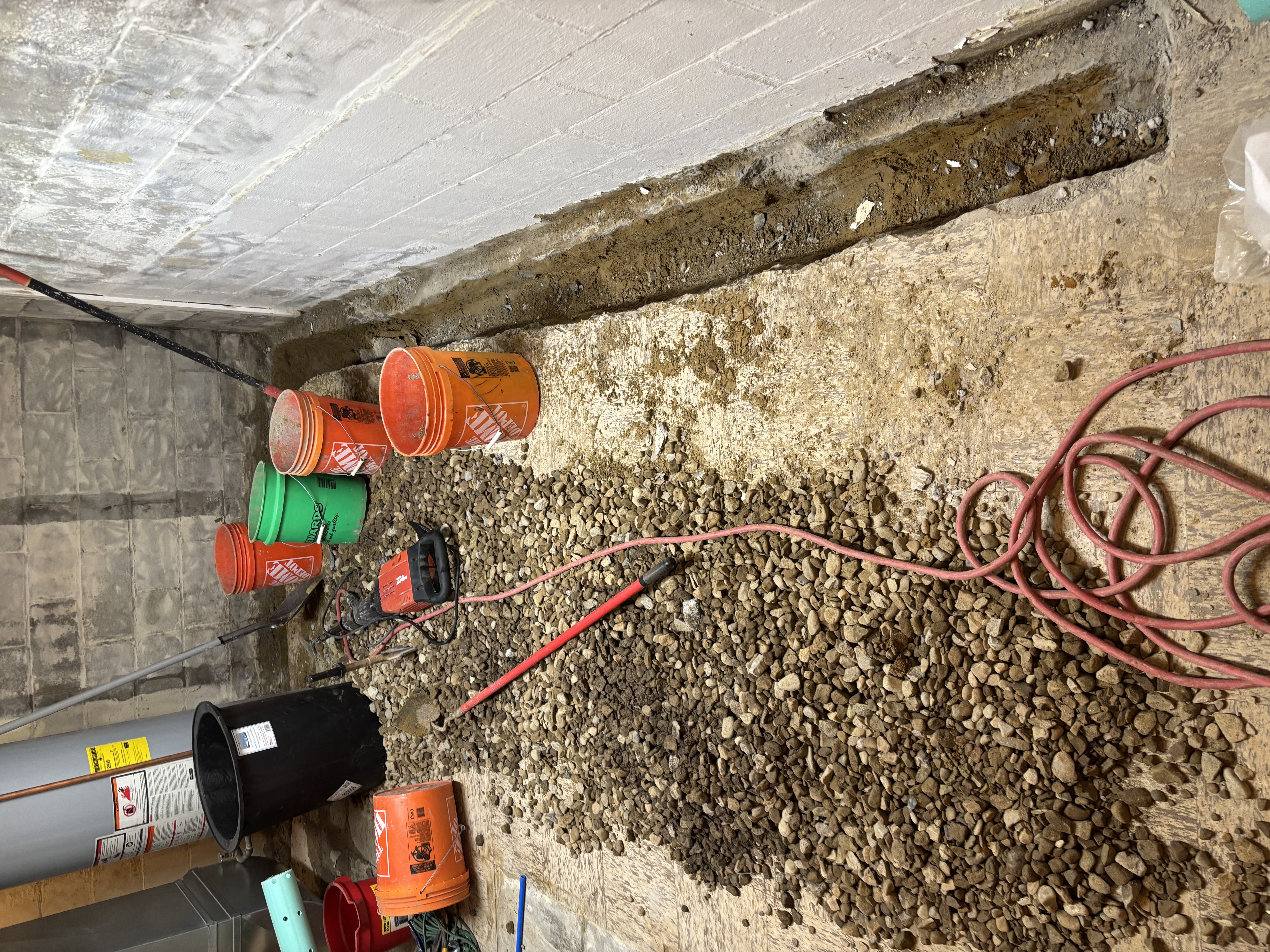 Sump Basin Liner Staged at the Trench — Poland, OH