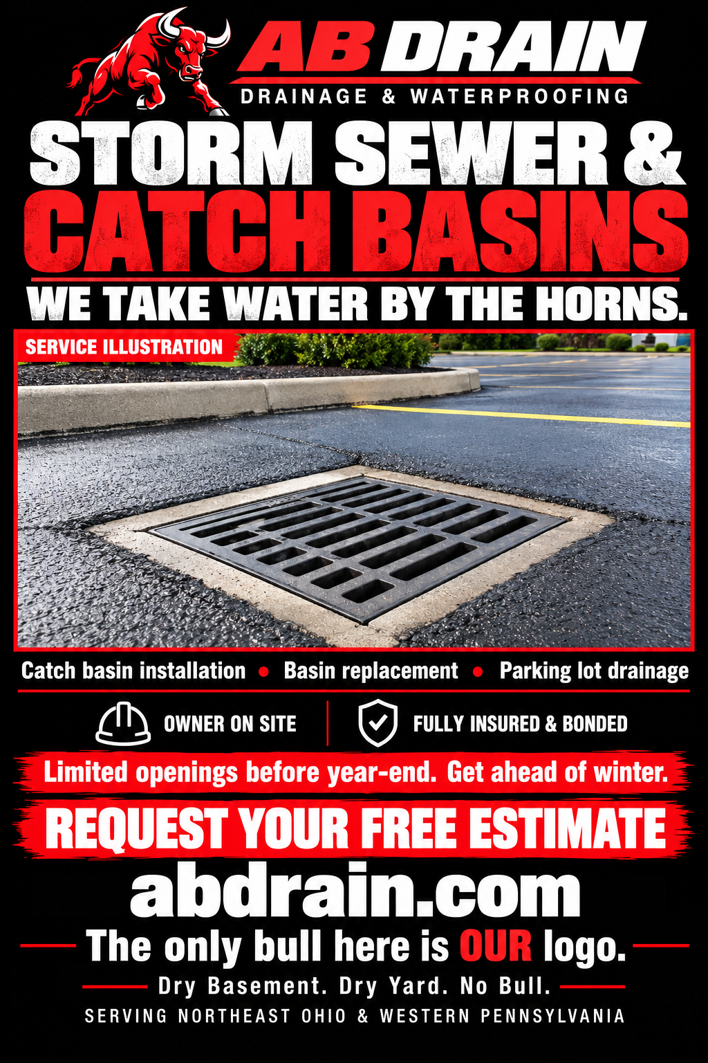 Storm Sewer & Catch Basins — Service Illustration