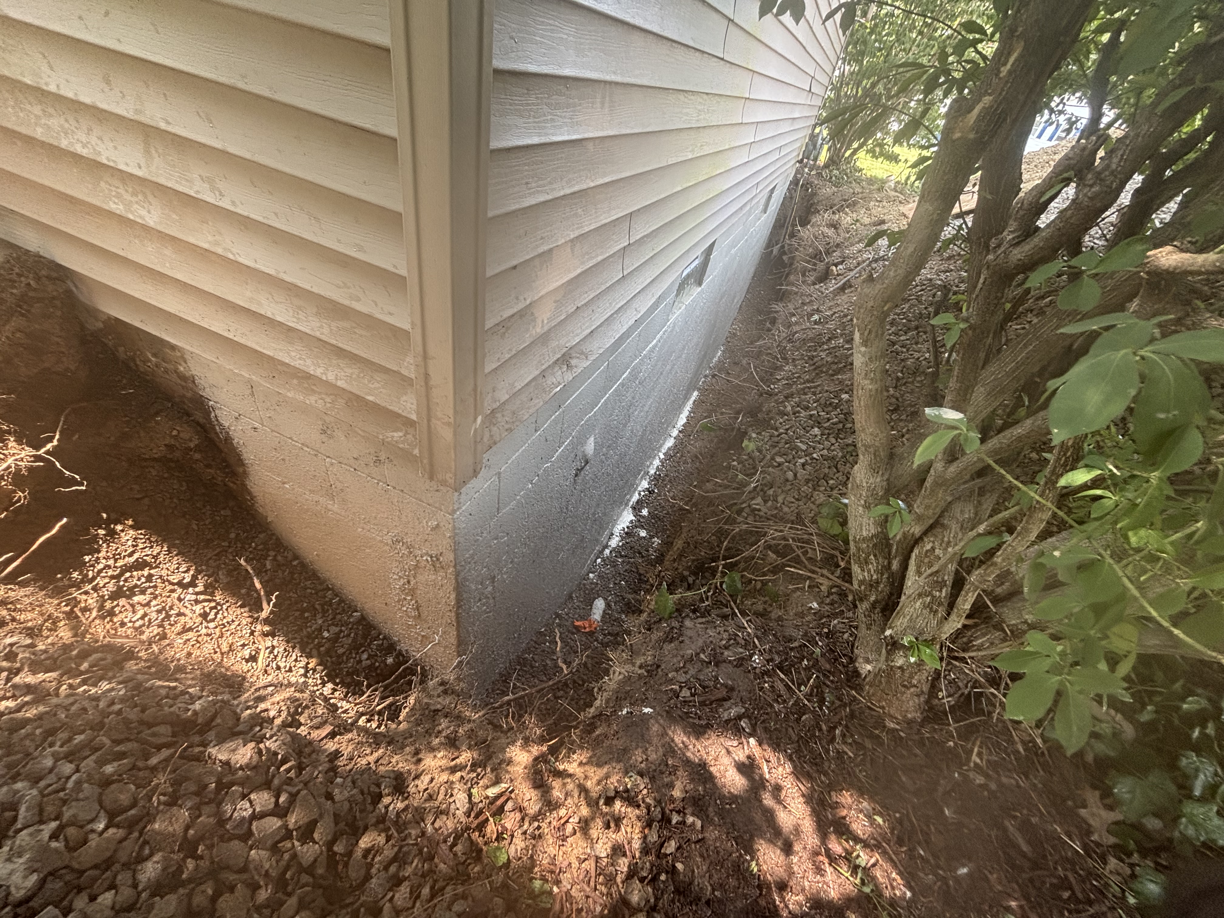 Trench for New Underground Pipe