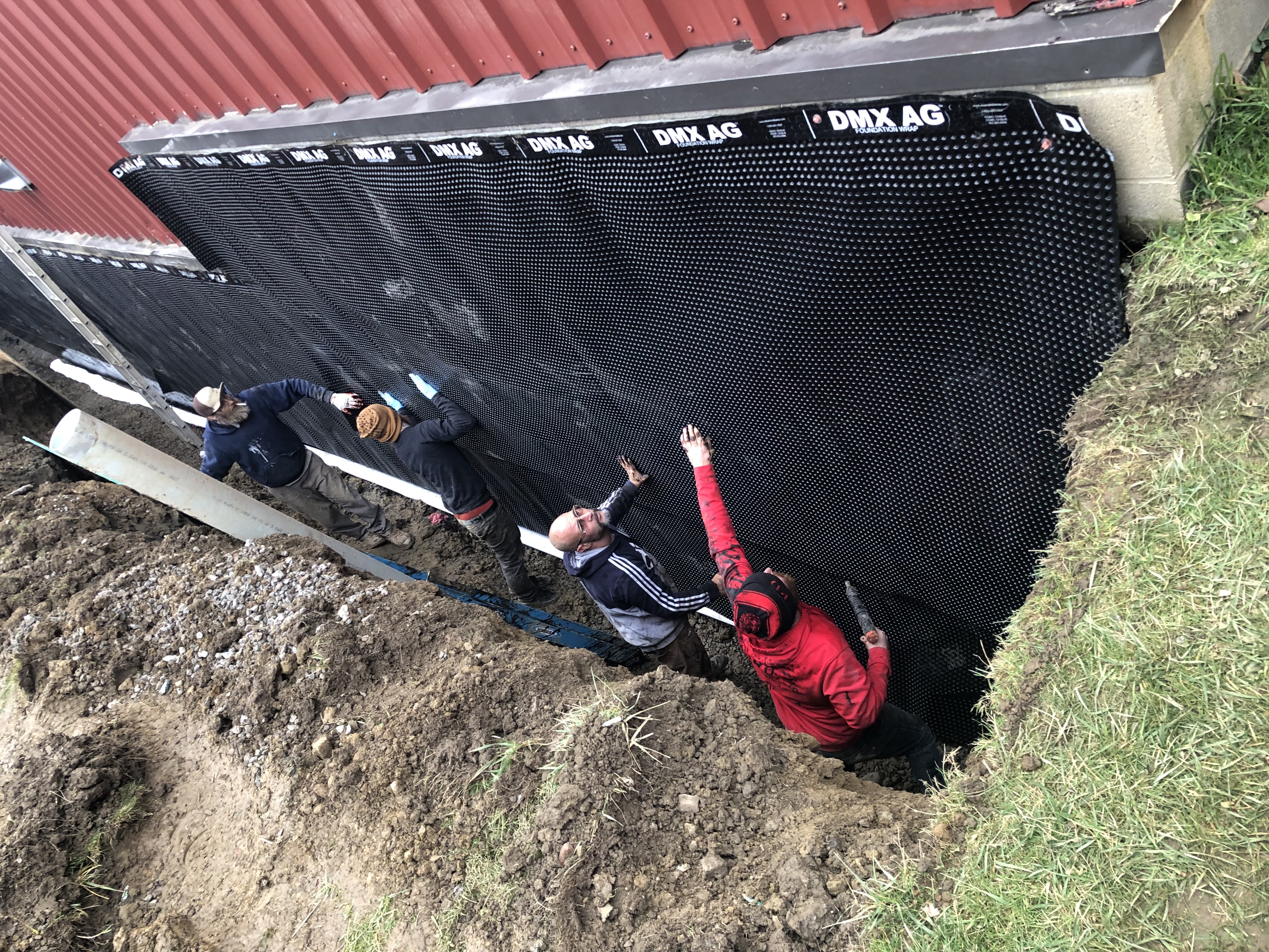 Exterior — Site Restoration Overview, Backfill Graded — Calvary Christian High School, Boardman, OH