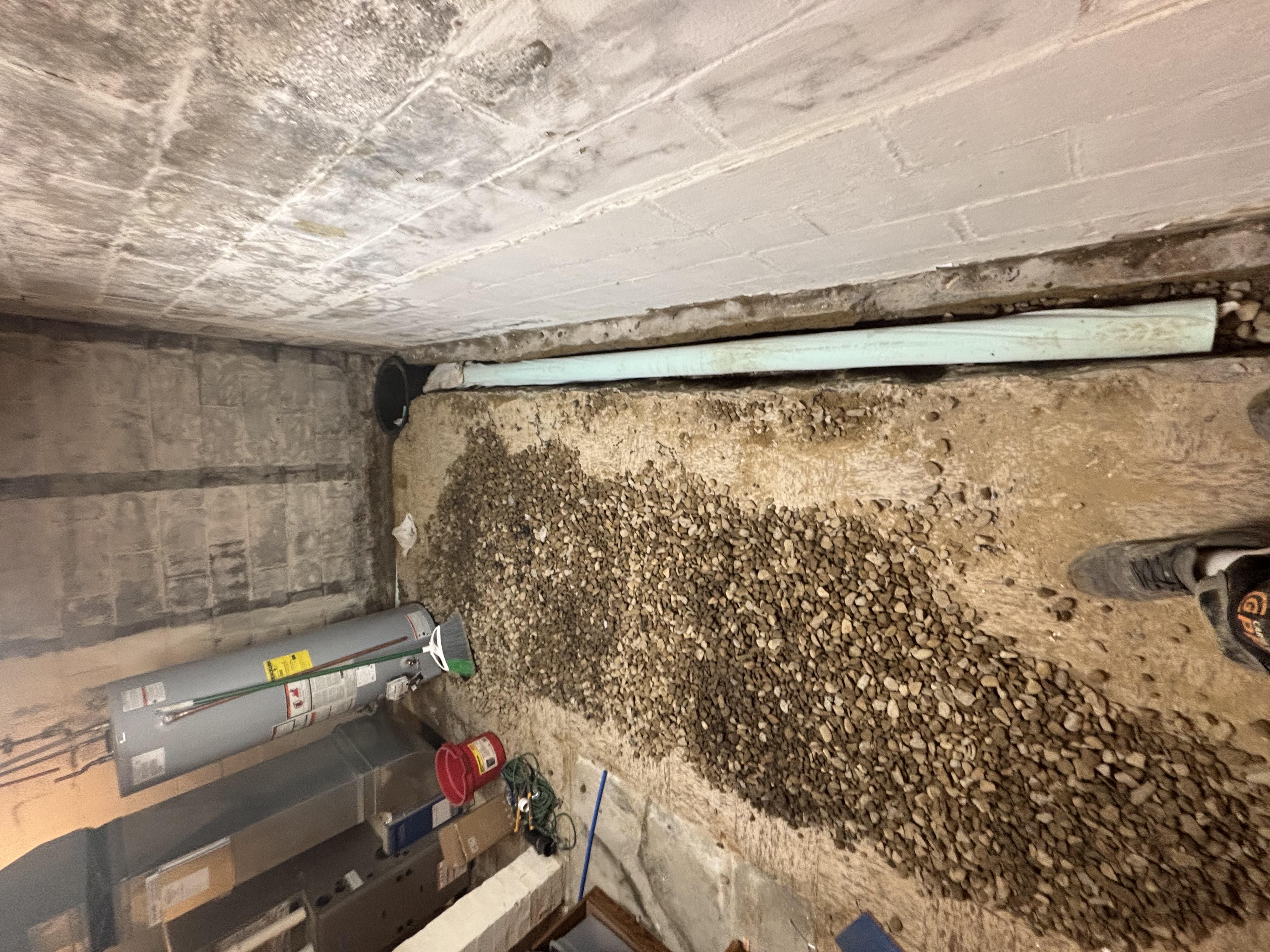 Perforated Drain Line in Stone Bed at Basin — Poland, OH