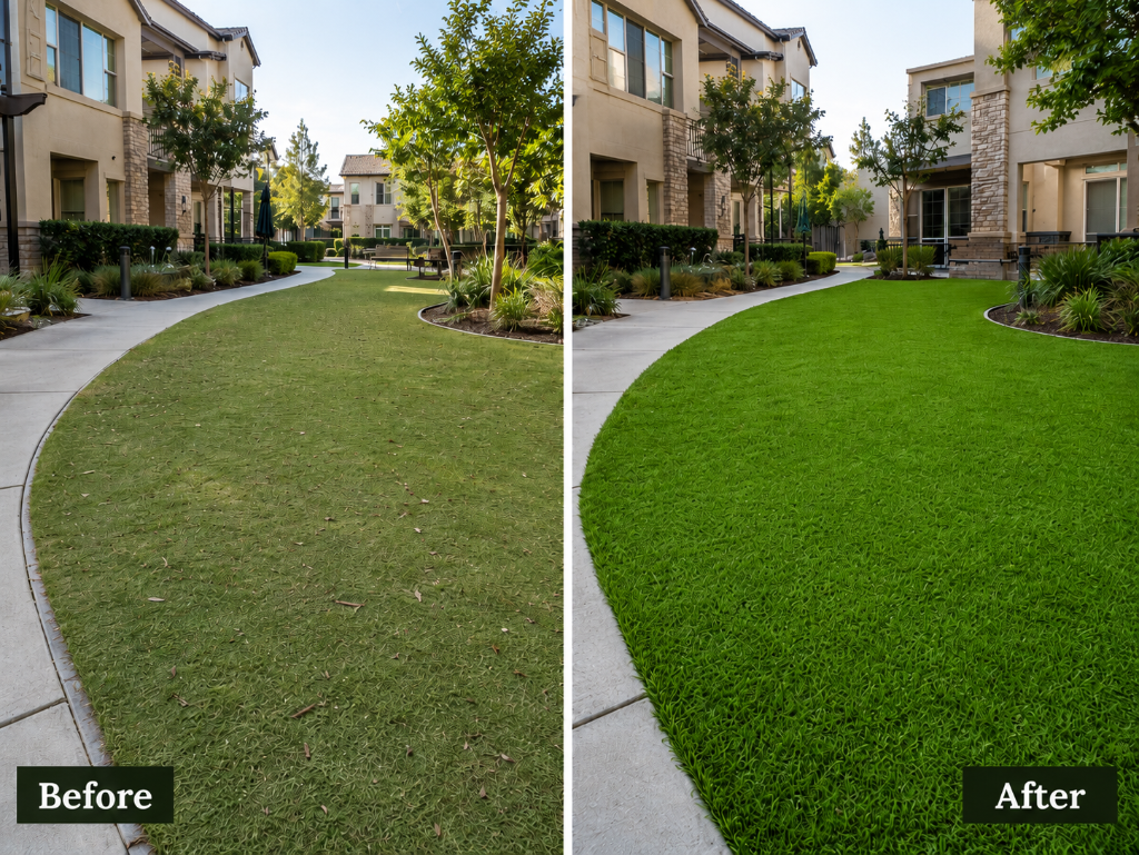 Before and after: Complete Turf Restoration