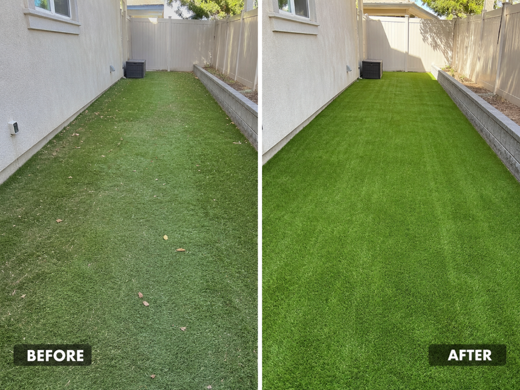 Before and after: Side Yard Deep Clean
